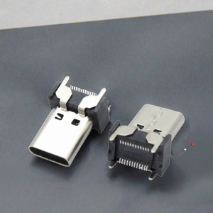 Conector USB C 2.0 Hembra de 15 mm de Altura, Tipo C Vertical SMT, Puerto de Cable de Carga, Conector USB de Acero Inoxidable de Alta Visibilidad - Product Image 3