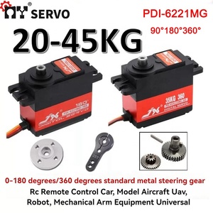JX <span class=keywords><strong>PDI</strong></span> 6221MG 20KG Gran Torque 180 Grados Servo RC Modelo Helicóptero Robot Repuestos para FPV RC Modelos - Product Image 2