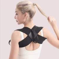 Correcteur de posture réglable en polyester, portable, pour l'épaule et la poitrine, soutien dorsal et d'épaule, pour l'entraînement physique