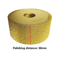 Disque abrasif diamanté TGS meule brasée sous vide coupe meule profilée diamantée à bord plat pour meuleuse d'angle