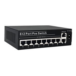 लोगो ओएम/ओडम पोइ स्विच 8 + 2 पोर्ट अप्रबंधित पॉइ पावर सप्लाई स्विच - Product Image 6