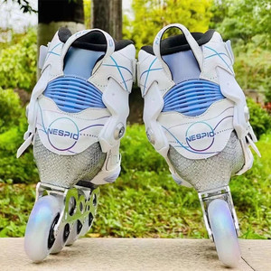 Patins à roulettes en fibre de carbone pour enfants, adultes, hommes et femmes, chaussures de slalom, patinage de vitesse, ensemble complet professionnel Fa YQ-RS3 - Product Image 5
