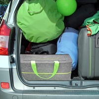 Sac de rangement de voyage pliable en feutre de grande capacité pour couvertures, oreillers, couettes encombrantes ou vêtements de saison
