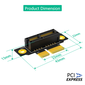 การ์ดแปลง PCIe Riser PCI-e 1 X 3.0 90 องศา แบบย้อนกลับ ตัวผู้เป็นตัวเมีย สำหรับเคสเซิร์ฟเวอร์ 1U - Product Image 2