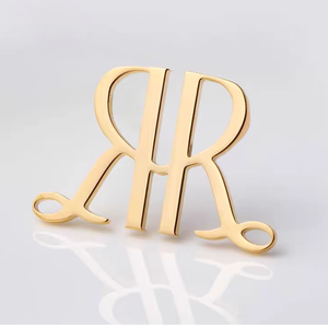 Label Logam Stainless Steel, Plat Logo Ukiran Kustom, Label Logam untuk Pakaian, Perlengkapan Tas Tangan - Product Image 5