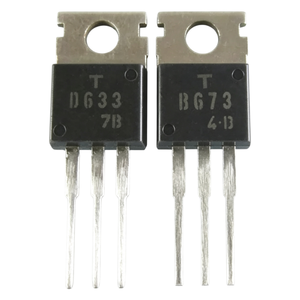 ทรานซิสเตอร์คู่ HT 2SB673 2SD633 แบบ PNP NPN สำหรับเสียงและกำลังไฟ 2SB673 และ 2SD633 - Product Image 1