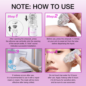 FATAZEN 1100ppm Collagène Ampoule Lissante, Raffermissante et Liftante Sérum Triple Action Anti-Rides Réduction des Rides Essence Faciale AQUA-GLOW - Product Image 6