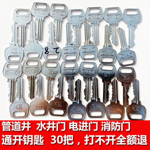 Llaves de puerta D 30 universales, niqueladas, de hierro, suministros de cerrajería para todas las cerraduras de puertas - Product Image 4