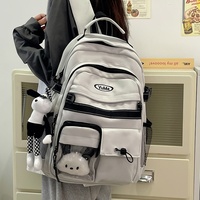 Mochila Simple Impermeable Unisex para Estudiantes de Secundaria y Universidad, Diseño Moderno y Original, Gran Capacidad, Transpirable, de Nailon