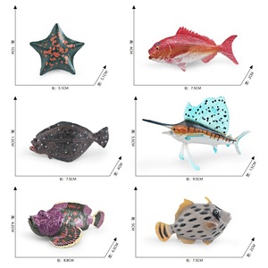 Modelli di animali marini Xinhen per simulazioni transfrontaliere: pesce-sabbia, stella marina, pesciolino rosso, pesce-pietra, merluzzo, pesce a vela, decorativi - Product Image 4