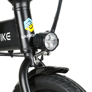 Bicyclette électrique pliable en acier à haute teneur en carbone, équipement électronique sans balais 250W-350D, batterie intégrée, 14 pouces, entrepôt européen - Product Image 6