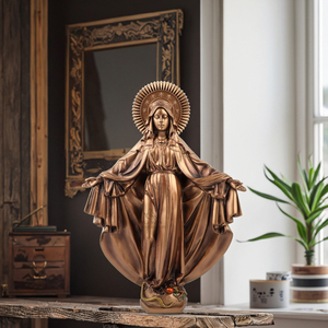 Statue religieuse catholique en résine 30 cm (H) Vierge Marie Immaculée Conception Peinte à la main Art <span class=keywords><strong>de</strong></span> collection Modèle <span class=keywords><strong>de</strong></span> <span class=keywords><strong>figurine</strong></span> <span class=keywords><strong>de</strong></span> Noël - Product Image 1