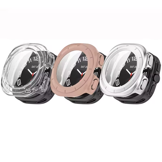 Smartwatch Accessories Tempered Glass Screen Protector Hard PC Watch Case for Samsung Galaxy Watch Ultra Case