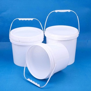 Seau en plastique vide en HDPE/PP de 1L, 2L, 3L, 4L, 5L, épaissi, avec poignée et couvercle - Product Image 2