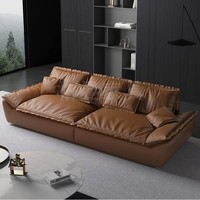 New Custom ization Segels ofa Italienisch gefrostet modernes Sofa Leder breit sitzend tief Latex Sofas und Couch
