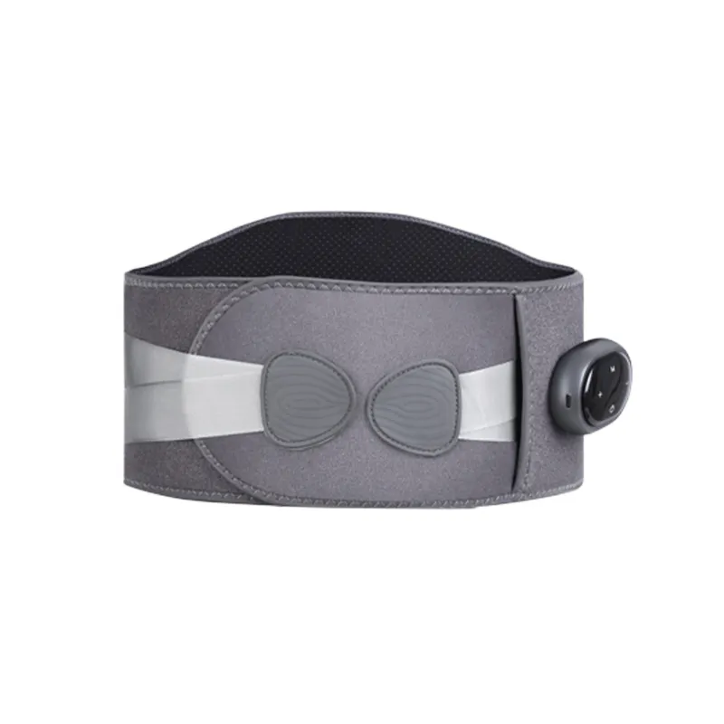 Healthful Portable Pain Relief Lower Back Brace Belt 1500mAh Masajeador de vibración de cintura con compresa caliente