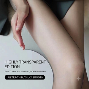 Collants noirs ultra-transparents personnalisés pour femmes, invisibles, anti-accroc, découpables, sensation seconde peau, pour l'été - Product Image 2