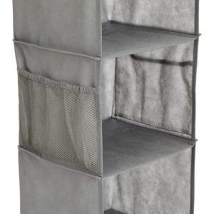 Organisateur de placard suspendu à 6 niveaux Basics avec poches pour ranger les vêtements et les pulls, 12 L x 9 P x 33 H - Product Image 4