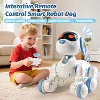 Juguete de Perro Robot Eléctrico Interactivo Inteligente, Programable, de Plástico, Simulación Electrónica, Control Remoto, para Niños, Perfecto