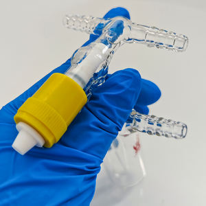 Fournitures de laboratoire CS Labglass verre borosilicate transparent empêchant le barboteur d'aspiration <span class=keywords><strong>Converse</strong></span> avec <span class=keywords><strong>nouvelle</strong></span> vanne à vide élevé - Product Image 4