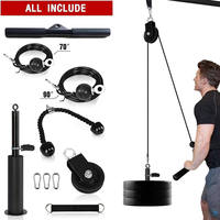 Corde de triceps en acier robuste, antidérapante, pour tractions latérales à domicile et en salle de sport commerciale, logo personnalisé disponible