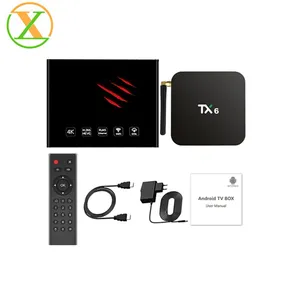 최신 H6 TV 박스 쿼드 코어 안드로이드 9.0 Tanix TX6 4GB 32GB 인터넷 Allwinner H6 안드로이드 TV 박스