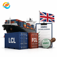 Transitaire Chine-Royaume-Uni DDP Amazon FBA, logistique maritime LCL FCL en conteneurs avec solution logistique professionnelle tout-en-un HMRC