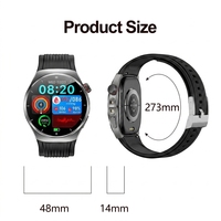 Premium Stilvolle Gesundheits-Smartwatch AMOLED-Display Herzfrequenz Blutsauerstoff EKG Blutdruckmessung Herren Damen Business Metall