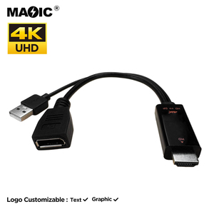 23Cm 4K60hz Cho HDMI Hiển Thị Cổng Chuyển Đổi Cáp Cho HDMI 2.0 Nam Dp Nữ <span class=keywords><strong>Adapter</strong></span> Cho PC TV Xbox PS4 PS5 PVC Cho Máy Chiếu - Product Image 3