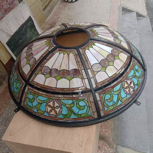 Dôme en verre massif personnalisé, style Tiffany, hôtel de luxe européen, haute transmission lumineuse, plafond en verre teinté, toit décoratif - Product Image 6