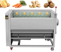 Éplucheuse-laveuse de légumes multifonctionnelle industrielle et commerciale à moteur électrique HD-80 pour usine de snacks