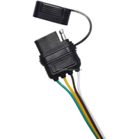 Câble de connexion de feux arrière pour la construction d'une remorque de camion, adaptateur 7 voies vers 4 voies avec connecteur plat 4 broches