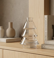 Décoration d'intérieur, flacon diffuseur de parfum en verre imprimé à l'écran, forme de sapin de Noël, 100 ml, bouchon à vis
