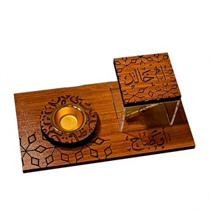 Star Anise Plug for Ramadan Eid Gifting and <b>Home</b> Decoration Premium Natural Wood Resin Incense Burner for Religious Use - Product Image 1