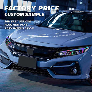 Sindar Auto Nouveau RGB Animé LED Phare Phare Assemblage DRL pour Honda Civic FK 10th Gen Civic X 2016-2020 16-20 En Gros - Product Image 4