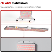 IDEATHERAPY RLPRO 8 Spectrum, Panel de Terapia de Luz Roja para Uso Doméstico, Controlado por Aplicación, Panel LED Infrarrojo Rojo, Panel de Terapia de Luz Roja