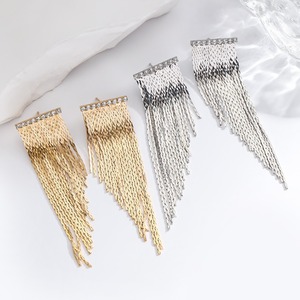 <span class=keywords><strong>Orecchini</strong></span> Pendenti in Ottone Placcato <span class=keywords><strong>Oro</strong></span> Antico con Nappe e Perle Geometriche in Vetroceramica Incastonate - Gioielli Trendy da Donna per Anniversario - Product Image 4