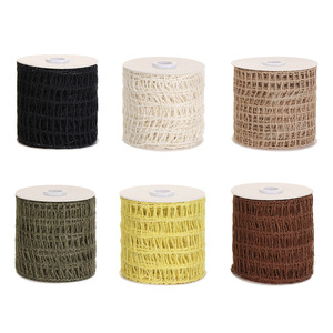 Nouveau Design brodé 3D Jute et <span class=keywords><strong>lin</strong></span> broderie chanvre ruban bobine Jute matériel pour femmes robe décorative Textile <span class=keywords><strong>de</strong></span> maison - Product Image 5