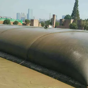 Geotextil tejido PP, rollo de geotubo de polipropileno para protección de erosión bancaria, bolsas de arena para protección de inundación