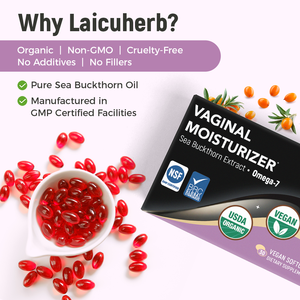 Gélules d'huile d'argousier biologique Laicuherb, complément alimentaire végétalien pour l'hydratation féminine et la santé digestive des femmes adultes - Product Image 4