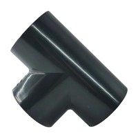 Conexión en T de PVC ASTM UPVC SCH80, Material Químico para Tuberías de Drenaje de Diámetro Igual, Tubos de Plástico, Producto de Plomería, Accesorio de Tubería de PVC