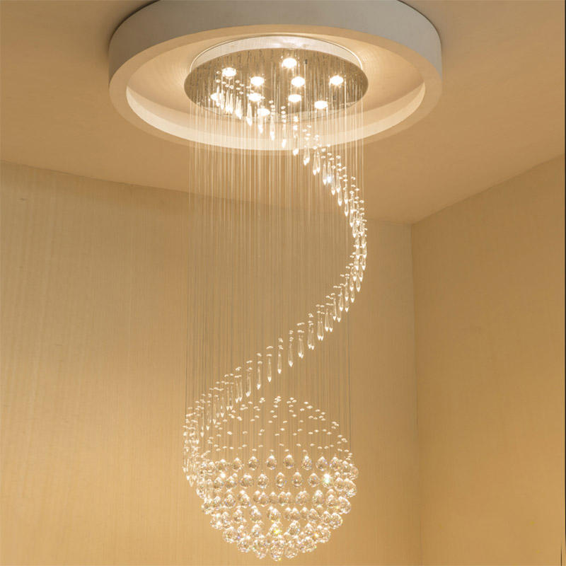 Ridgeyard Classico 6 Luci Pampille Lampadario Vetro K9 Cristallo Lampada Da Soffitto Lampada Apparecchio