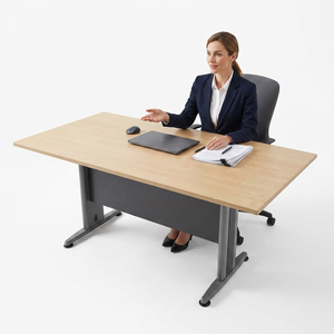 Mesa de Conferencia Comercial Rectangular Resistente AY Office System V-TVE 18/24, Diseño Moderno, Material de Aglomerado y Melamina - Product Image 1