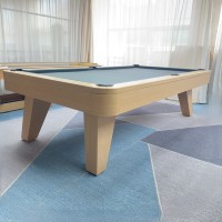 Table de billard de style moderne pour le billard américain et le snooker, 7ft/8ft/9ft, usage commercial et domestique, qualité tournoi, poches en cuir, rails en bois massif