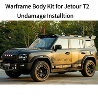 Kit carrosserie Jetour Traveller T2 2025 2026, 6 pièces, jupes latérales, accessoires extérieurs, garniture de porte, protection latérale, jupes latérales