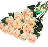 Yo cho — Bouquet de Roses artificielles en soie, 12 pièces, fausses fleurs, pour une décoration de mariage, pour la maison