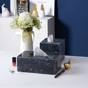 Phong Cách Bắc Âu Sang Trọng Màu Xanh Đậm Bằng Đá Cẩm Thạch Mô Hộp Hiện Đại Độc Đáo Đá Tự Nhiên Thiết Kế Phong Cách Giấy Bán Buôn - Product Image 4