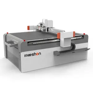 Mesin pemotong pisau getar Digital CNC Flatbed untuk memotong kain kulit kertas papan merasa Poster karet