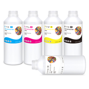 DTG Máy In Mực 1000Ml Dệt 5 Màu Sắc Mực DTG Mực Cho <span class=keywords><strong>Epson</strong></span> L1800 F2000 F2100 F2130 F2140 F2150 F2160 Xp600 I3200 4720 Máy In - Product Image 1