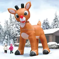 Gigantische 15 Fuß Aufblasbare Rudolph die Red-Nosed Reindeer